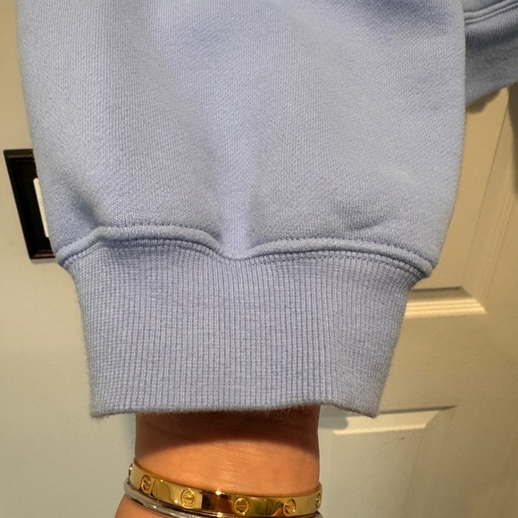 Aritzia Women’s Cozy Sweatfleece Mega Zip Hoodie in “Wildflower Blue” Size XL💜💙 - Picture 4 of 10